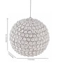 Beaded Crystal Ball with Fairy Lights/ Beaded Crystal Light