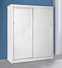 Theia 2 Door Sliding Wardrobe in Gloss White Colour