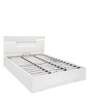 Theia King Size Bed in White Finish with Hydraulic Storage