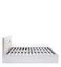 Theia King Size Bed in White Finish with Hydraulic Storage