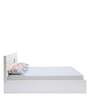 Theia King Size Bed in White Finish with Hydraulic Storage