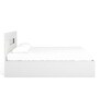 Theia King Size Bed with Storage in White Finish