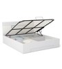 Theia King Size Bed with Storage in White Finish