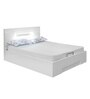 Theia Queen Size Bed with Storage in Glossy White Finish