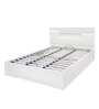 Theia Queen Size Bed with Storage in Glossy White Finish