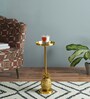 Theodoric Metal End Table in Gold Brass Colour