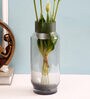 Thick Black Magneto Glass Flower Vase