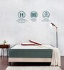 Quilted EPE Foam 6 inch Pocketed Spring King Size Mattress in White & grey Colour