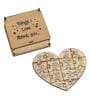 Things I Love About You Puzzle Brown Engineered Wood Gift Set