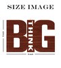 Think Big Brown MDF Wall Art