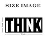 Think Black MDF Wall Art