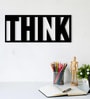 Think Black MDF Wall Art