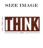 Think Brown MDF Wall Art