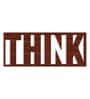 Think Brown MDF Wall Art