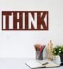 Think Brown MDF Wall Art