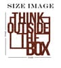 Think Outside The Box Brown MDF Wall Art