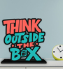 Think Outside The Box Wooden Quote Sign