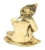 Thinking Buddha Gold Brass Idol