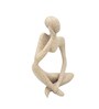 Resin Thinking Human Beige Human Figurine