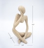 Resin Thinking Human Beige Human Figurine