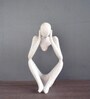 Thinking Human Beige Resin Figurine