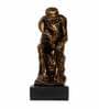 Thinking Man On The Rock Polyresin Human Figurine