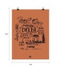 Thinkpot Paper 12 x 18 Inch Diwali Ki Delhi Doodle Paper Motivational Unframed Poster