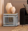Thiva Metal End Table In Grey Colour