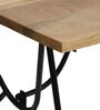 Thiva Metal 6 Seater Dining Table Table In Matte Black Finish