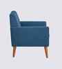 Thomas Boucle Fabric Arm Chair In Blue Colour