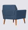 Thomas Boucle Fabric Arm Chair In Blue Colour
