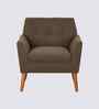 Thomas Boucle Fabric Arm Chair In BrownColour