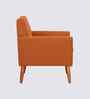 Thomas Boucle Fabric Arm Chair In Orange Colour