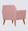 Thomas Boucle Fabric Arm Chair In Pink Colour