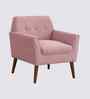 Thomas Boucle Fabric Arm Chair In Pink Colour