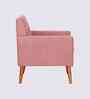 Thomas Boucle Fabric Arm Chair In Pink Colour