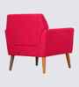 Thomas Boucle Fabric Arm Chair In Red Colour