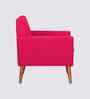 Thomas Boucle Fabric Arm Chair In Red Colour