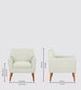 Thomas Fabric Lounge Chair in Light Green Colour