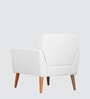Thomas Fabric Lounge Chair in Off White Colour