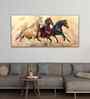 Three Horses Running Premium Quality Wall Painting