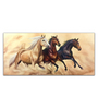 Three Horses Running Premium Quality Wall Painting