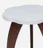 Three Leg Wave Table in White Finish