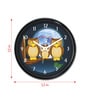 Three Owl Wall Clock in Brown Colour