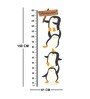 Three Penguin in Multicolour Height Chart
