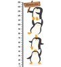 Three Penguin in Multicolour Height Chart
