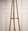 Three Shelves Floor Lamp Brass Antique Finish 5 Feet Height with 14  Diameter Off White Drum Shade
