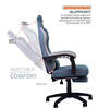 Throne Gaming Chair in Light Blue Colour