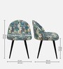 Thurisind Velvet Dining Chair in Multicolour
