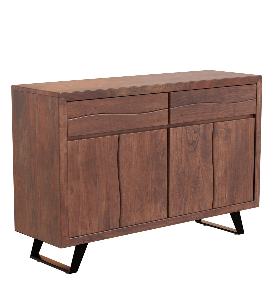 Buy Tiber Solid Wood Sideboard in Premium Acacia Finish By Woodsworth